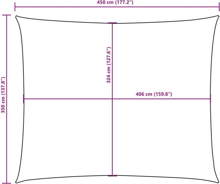 Produktbild vidaXL Sonnensegel (350 x 450 cm)