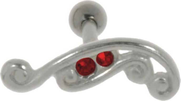 Produktbild Bijouteria Ohrpiercing (Kristall, Messing mit Silberbeschichtung, Chirurgenstahl 316L)