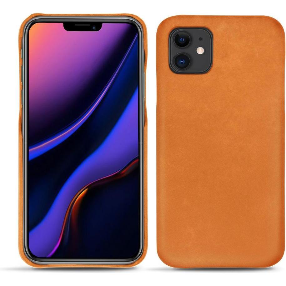 Noreve Lederschutzhülle (Apple iPhone 11), Smartphone Hülle, Orange