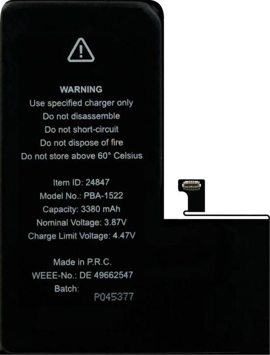 Actual product image prio High-Capacity Battery for iPhone 14 Pro (3380 mAh) - Universal APN -