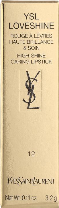 Actual product image Yves Saint Laurent Loveshine Rouge Volupte Shine Lipstick 12 (12 Electric Love)
