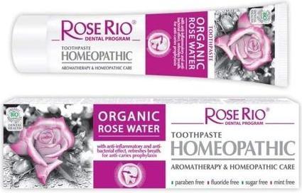 Image du produit Rose Rio Dentifrice Soins homéopathiques Aromathérapie à l'eau de rose bio 65ml (65 ml)