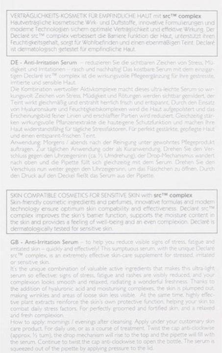 Actual product image Declaré Stress Balance Anti-Irritation Serum (50 ml)