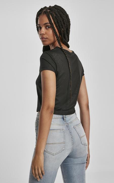 Actual product image Urban Classics Ladies Stretch Pattern Cropped Tee (3XL)