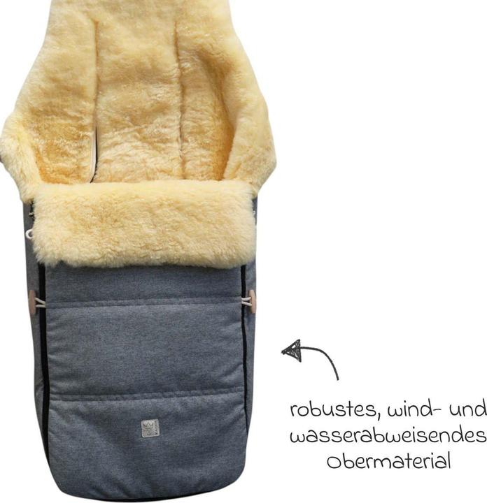 Image du produit Kaiser Baby Kaiser Lammfell Fusssack Dublas 2.0, light grey melange