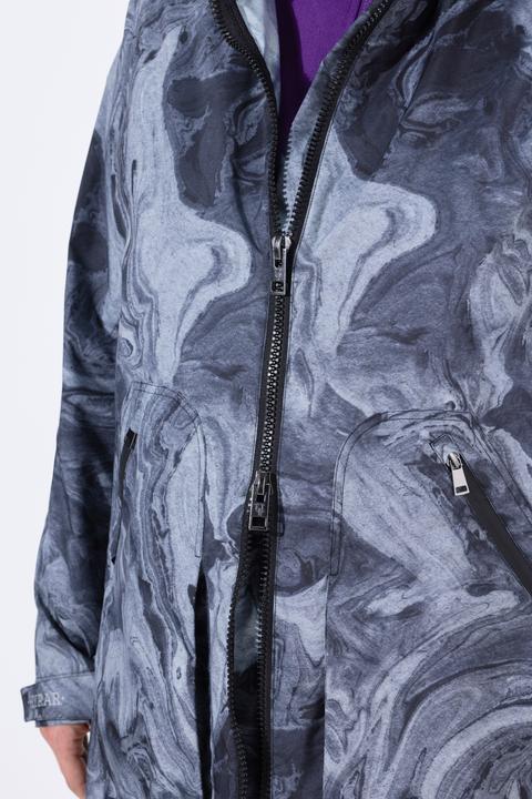 Produktbild Ulla Popken Regenmantel, wasserdicht, A-Linie, Seiten-Zipper, Kapuze (58)