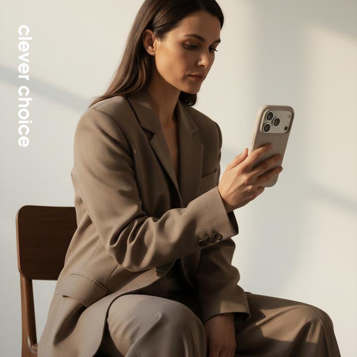 Produktbild Crong Color Cover Magnetic Case with MagSafe for iPhone 17 Pro - Stone (Apple iPhone 17 Pro)