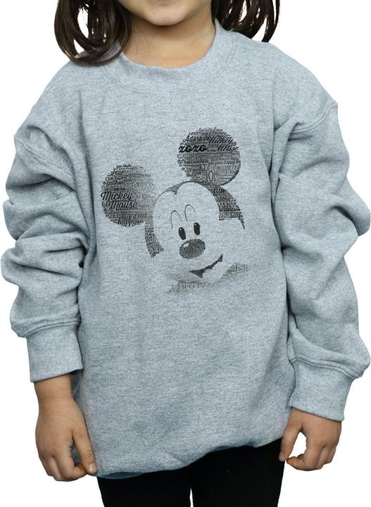 Immagine prodotto Disney Mickey Mouse Text Face Felpa Ragazze (128)