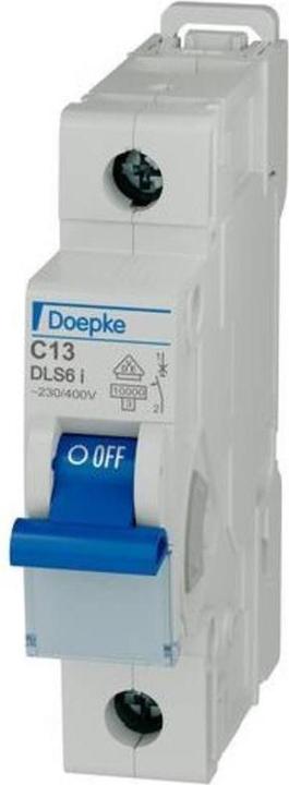 Actual product image Doepke DOEP DLS 6I C13-1 10KA Miniature circuit-breaker DLS 6i 1-pole.