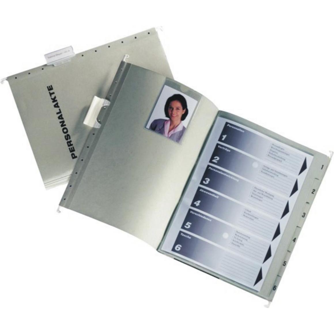 Leitz 15 Personalmappen Personalakte grau (A4, 15 x) (300410085)