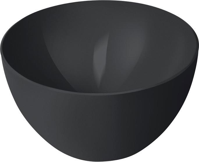 Actual product image Rotho Schüssel 12,5 cm, 0,45 l ECO CARUBA - Holzkohle schwarz gedeckt (12.50 cm, 0.45 l, 1x)