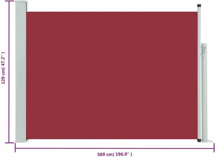 Produktbild vidaXL Seitenmarkise (5 m)