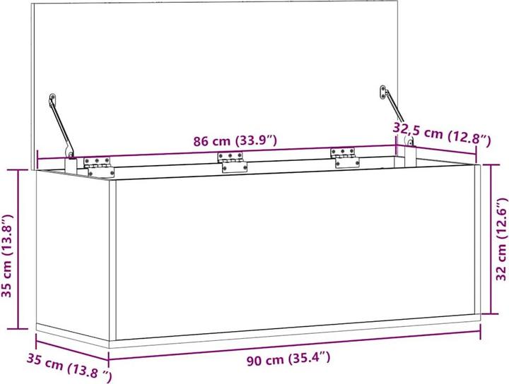 Produktbild VidaXL Gunzenhausen (90 x 35 x 35 cm)