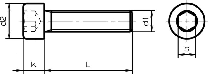Actual product image Werkstarck Metal screws cylinder head (100 Screws per piece)