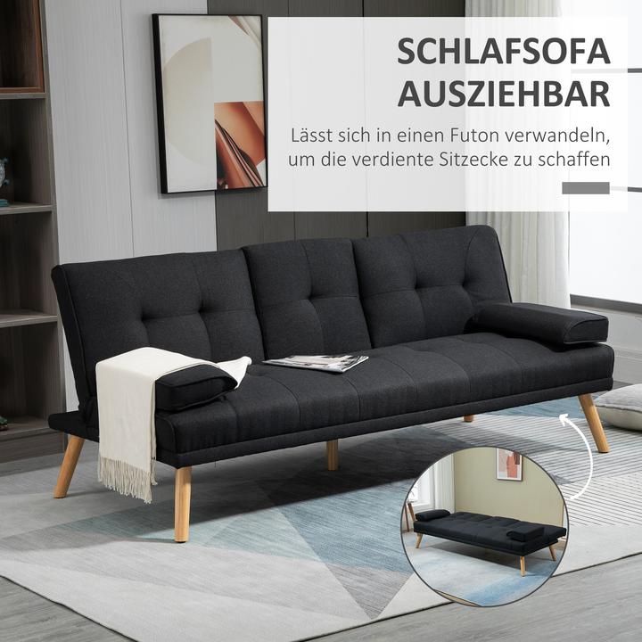 Produktbild Homcom Schlafsofa Polyester Grau