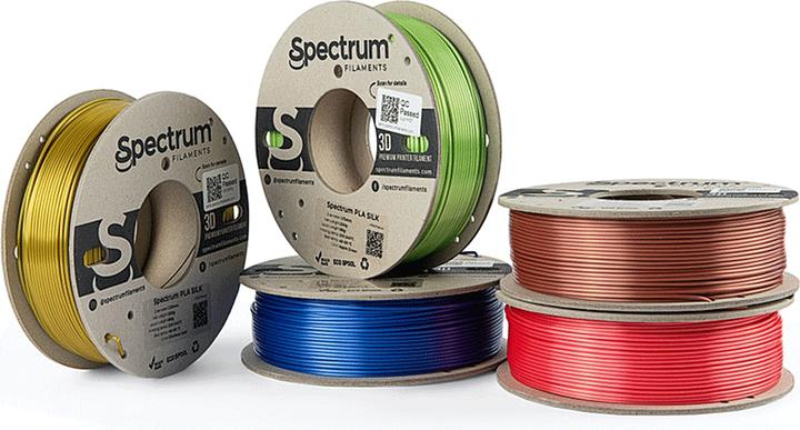 Produktbild Filament PLA Silk (PLA, 1.75 mm, 250 g, Gold, Kupfer, Grün, Blau, Rot)