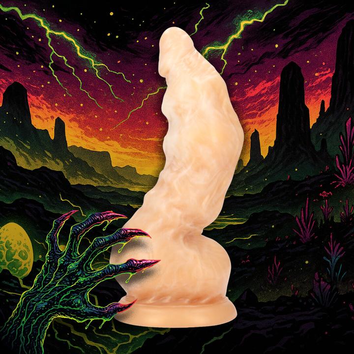 Produktbild Ouch! Golden Alien Invader - Silicone Dildo - Golden