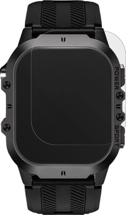 Actual product image Dipos Screen Protector Anti-Glare for Tesofit Smartwatch 1.85 Zoll