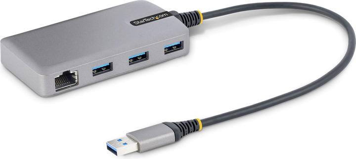 StarTech com 3-Port USB Hub with Ethernet - 3x USB-A Ports - Gigabit Ethernet (RJ-45) - USB 3.0 5Gbp (USB-C, 3 Ports)
