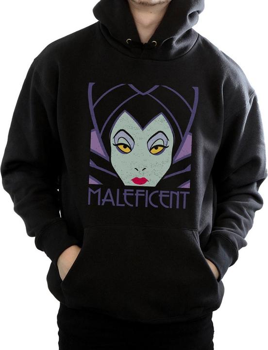 Immagine prodotto Disney Maleficent Cropped Head Felpa con Cappuccio Uomo (XL)