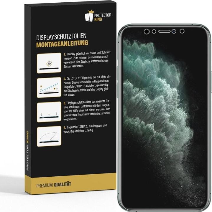 Produktbild Protectorking 2x Panzerfolie Anti-Shock Full Cover matt (2 Stk., Apple iPhone XS Max)