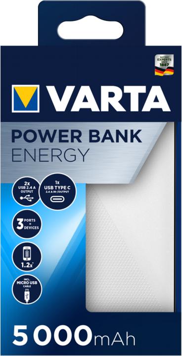 Actual product image Varta Energy (5000 mAh, 12 W, 18.50 Wh)