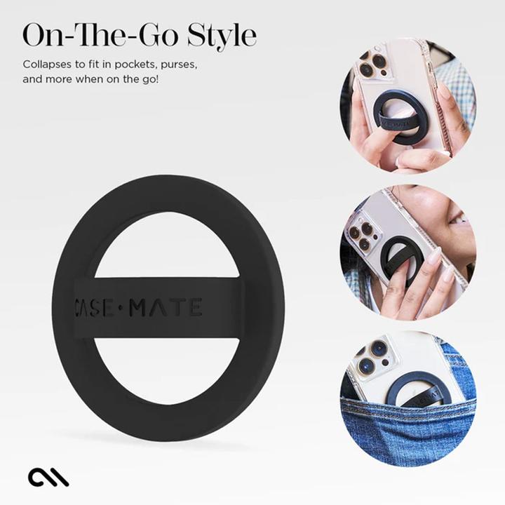 Image du produit Case-Mate Magnetschlaufengriff – MagSafe Fingergriff (Schwarz)