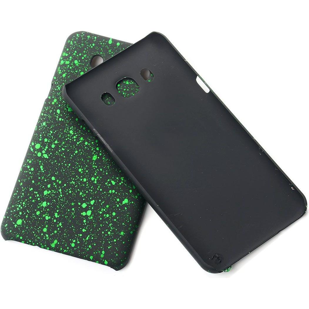 König Design Handy Hülle Schutz Case Bumper Etuis für Samsung Galaxy J7 2016 3D Sterne Grün (Samsung Galaxy J7 (2016)), ...