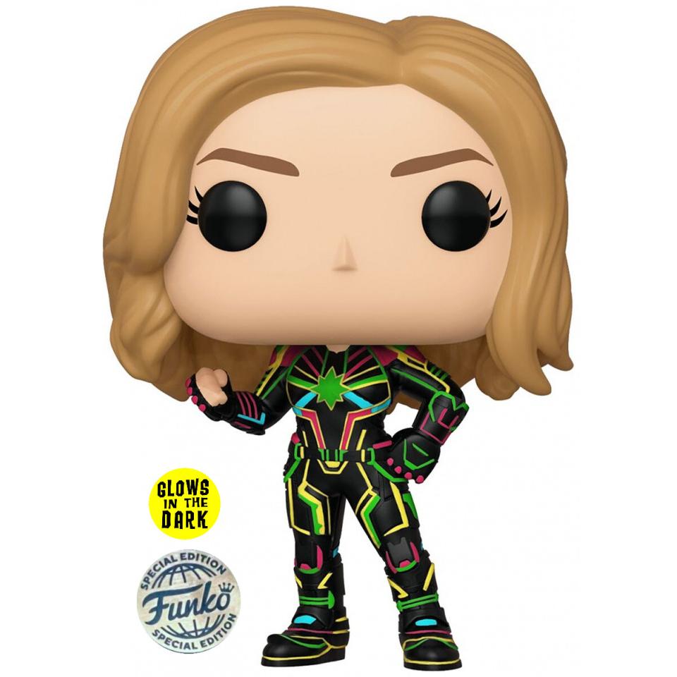 Funko Pop! Marvel: Captain Marvel - Captain Marvel (Neon Suit) (Glows in the Dark) (Special Edition)