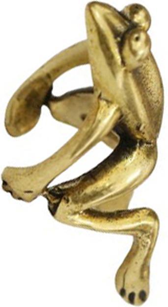 Produktbild Star Piercing Ear Cuff vergoldet Frosch (Messing)