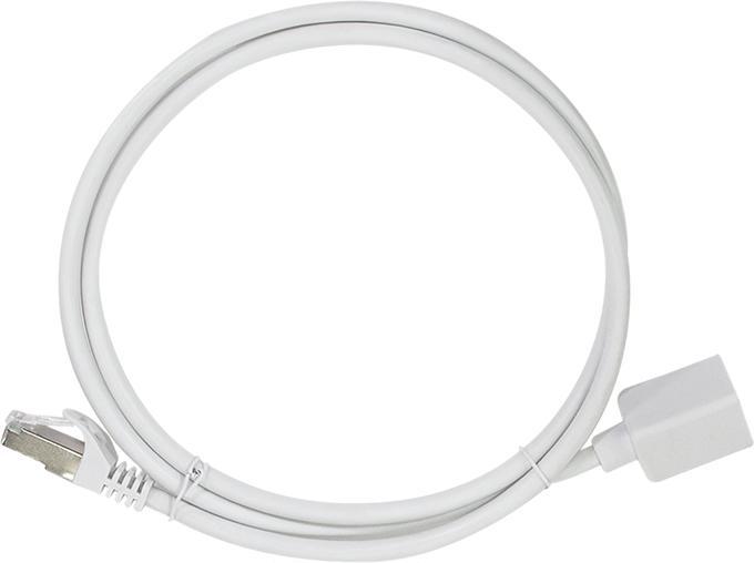Produktbild LogiLink Patchkabelverlängerung Premium, Kat.6A, 2,0 m, weiss RJ45-Stecker (S/FTP, CAT6a, 2 m)