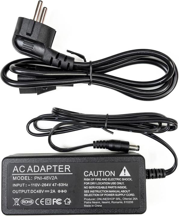 Immagine prodotto PNI Pacchetto di videosorveglianza POE House IPMAX POE 5, NVR con 4 porte POE e 4 telecamere IP da (2560 x 1920 pixel)