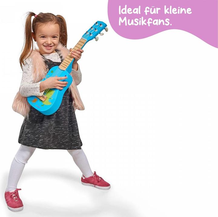 Actual product image Eichhorn Music wooden guitar (German, French, English, Italian)