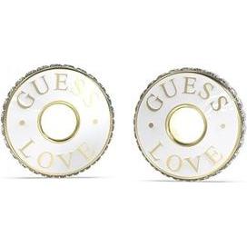 Guess, Ohrringe, Original Love gold-plated earrings JUBE04084JWYGWHT/U, (Gold)