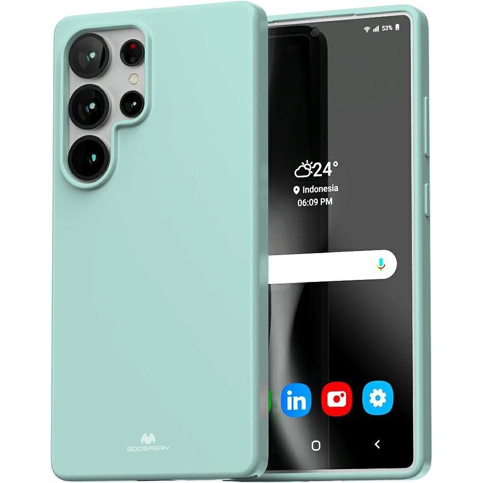 Mercury Soft Sam S25 Ultra S938 miętowy/mint (Samsung Galaxy S25 Ultra), Cover smartphone, Verde