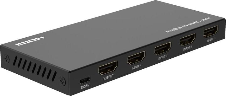 Actual product image MicroConnect 4K@60Hz HDMI Switch 4x1, HDCP