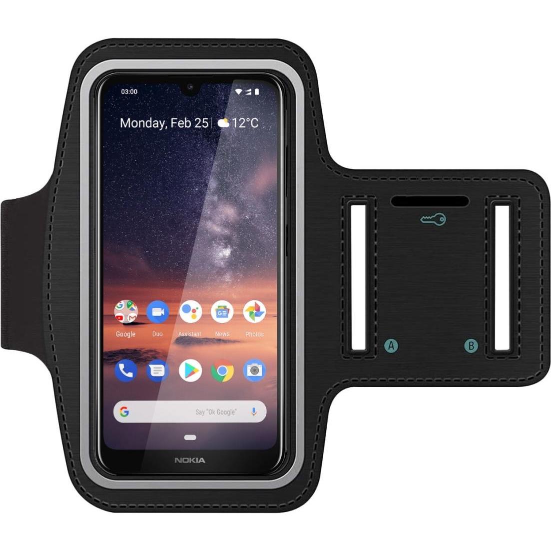 SmartFitness Nokia 3.2 Handy Sport Armband, Smartphone Sportarmband, Schwarz