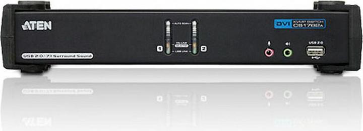 Actual product image Aten CS1782A, 2 Port USB Hub KVM Switch with 3D, DVI & 7.1