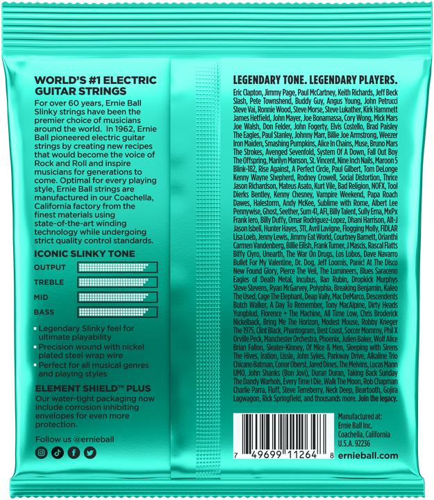 Produktbild Ernie Ball Saitensatz, Slinky Nickel, Not Even 12-56, 3er-Pack (6 x, E-Gitarre, 0.06")