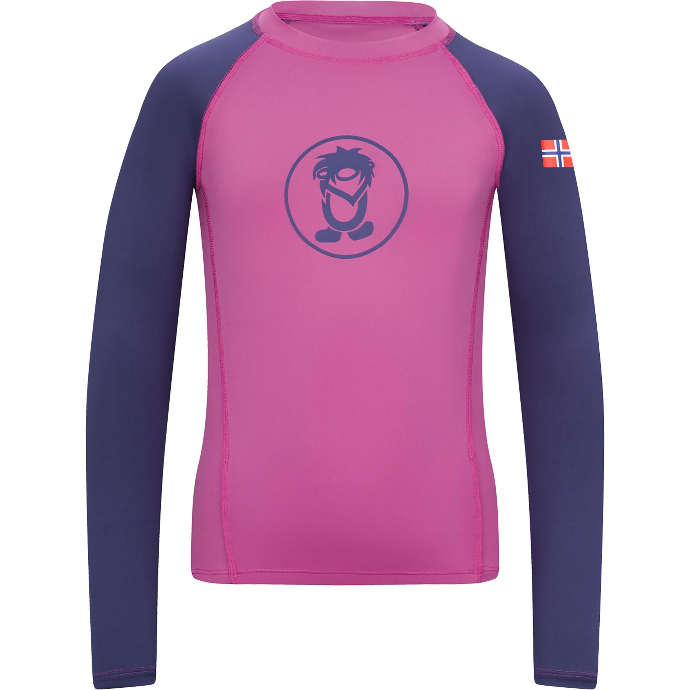 Trollkids, Unisex, Badeshirt, Kid's Kvalvika Shirt, Rosa, (110)
