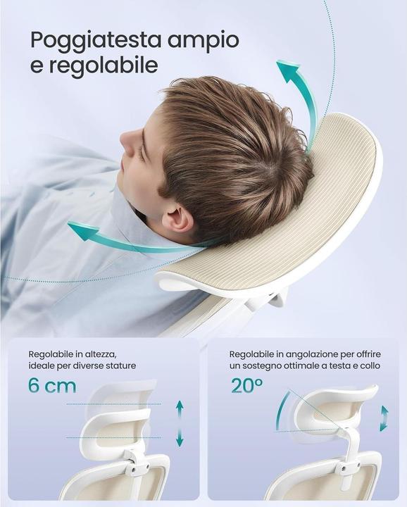 Image du produit Songmics Bürostuhl mit Armlehnen Beige