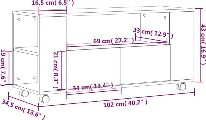 Produktbild VidaXL Spyro (102 x 34.5 x 43 cm)