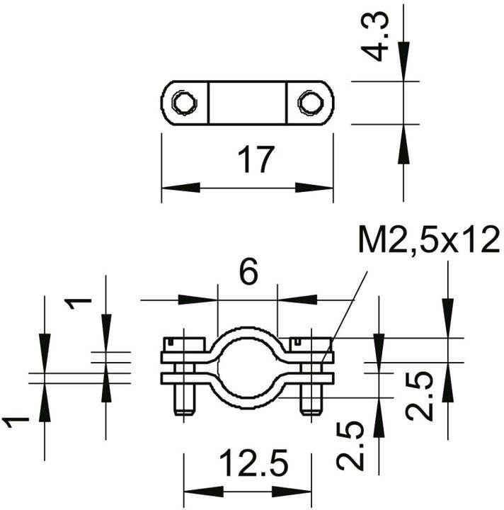 Image du produit OBO Bettermann OBO 7909 Collier de décharge de traction