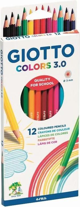Image du produit FILA Giotto Crayons de couleur 3.0 12 couleurs (273992) (12x)