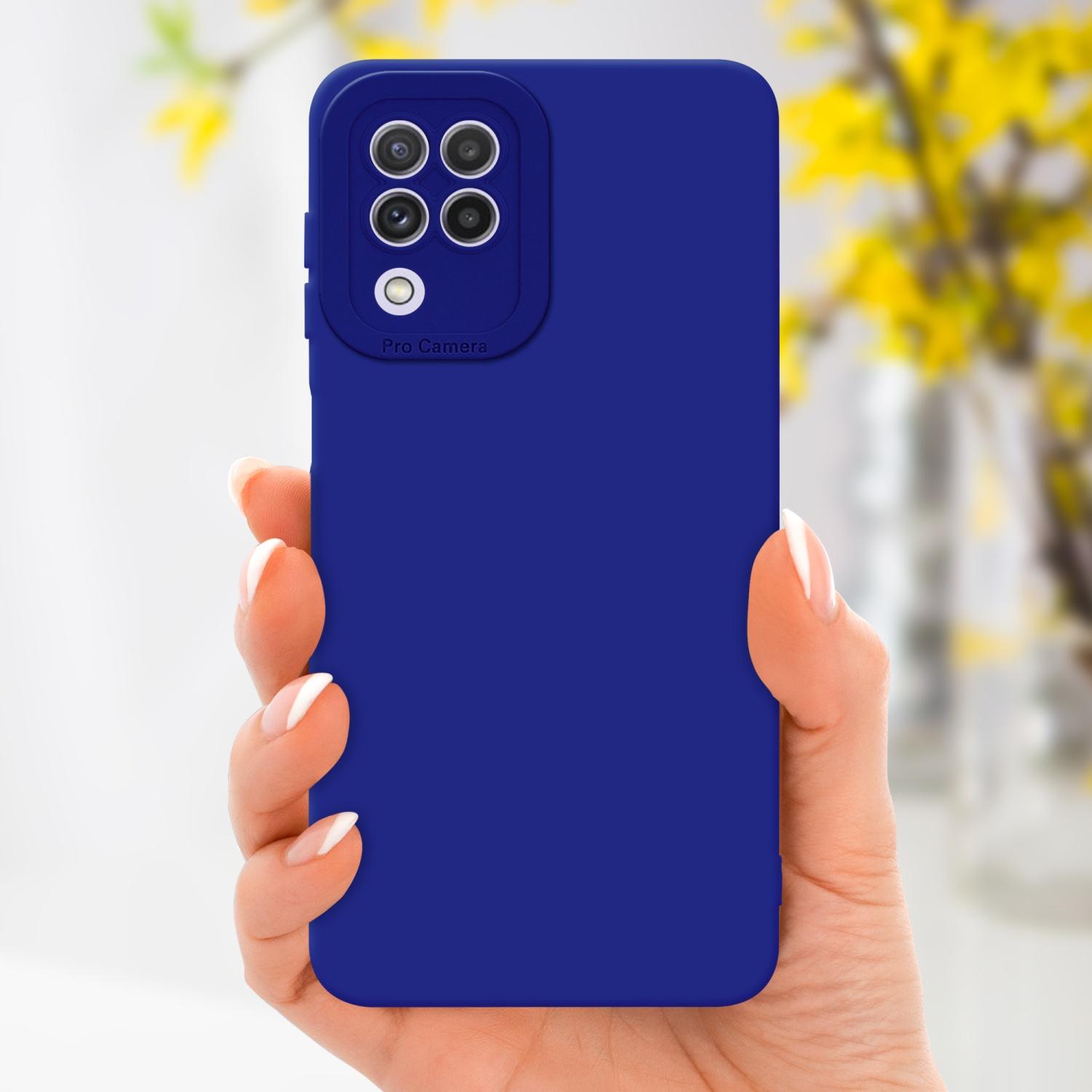 Thumbnail - Cadorabo Hülle für Samsung Galaxy A22 4G im TPU Fluid LM162 Style (Samsung Galaxy A22), Smartphone Hülle, Blau