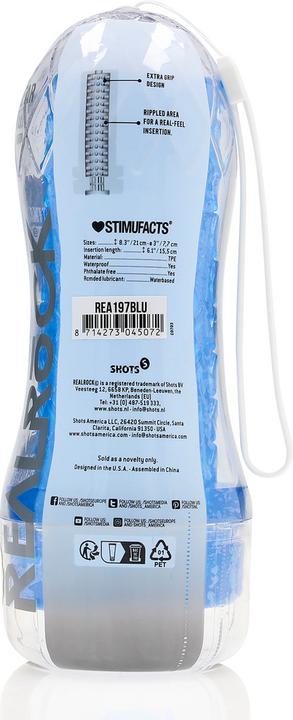 Produktbild RealRock Easy Rider - Textured Masturbator - Blue