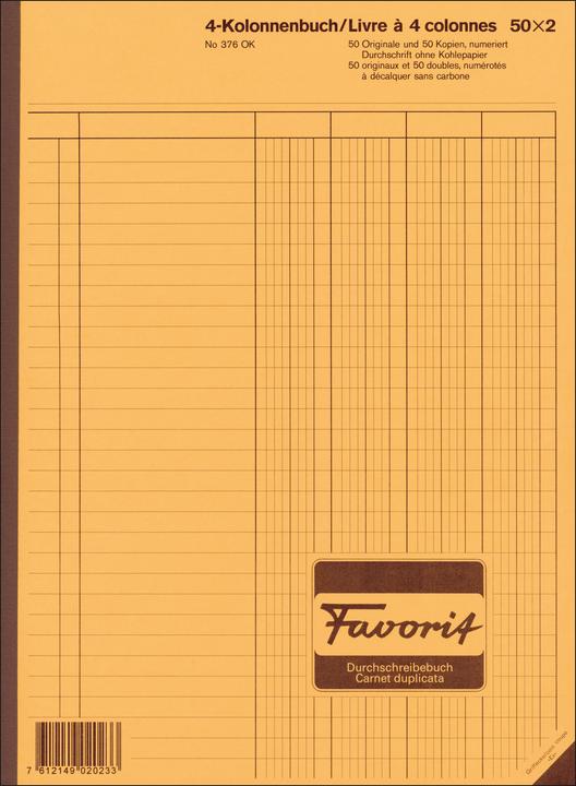 Favorit Durchschreibebuch (2 x)