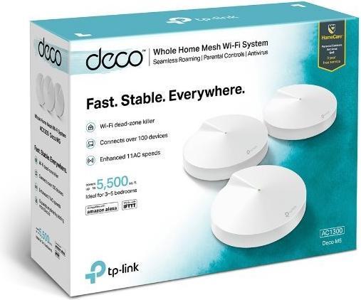 Image du produit TP-Link Deco M5 Dualband WLAN Mesh Set of 3 (AC1300)
