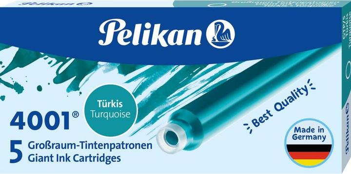 Actual product image Pelikan Large capacity cartridge (Turquoise, 5 pcs.)