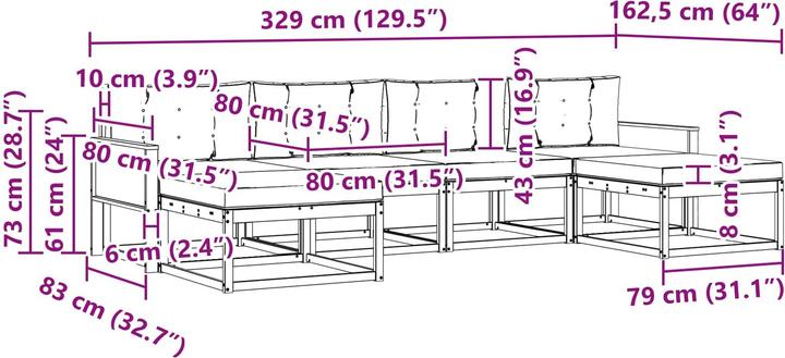 Produktbild vidaXL Sofa Set